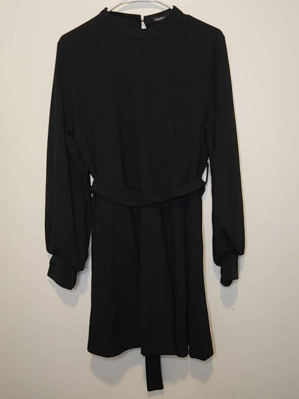 NWT black boohoo blouse